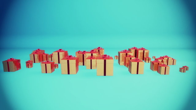 Gift Boxes Holiday Background