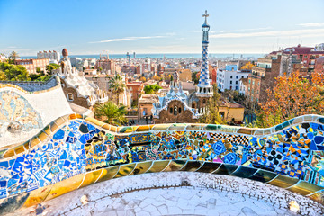 Park Guell in Barcelona, Spain. - 37989008