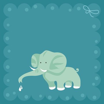 Baby elephant card