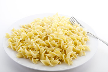 Plate of Noodles with Fork