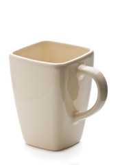 Obraz premium Soup cup on white background