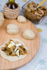 Ingredients for making pies