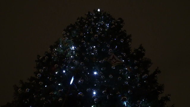 New year's tree at the Gostiny dvor