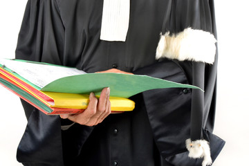 Justice - Dossier dans les mains d'un avocat