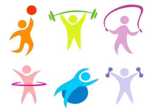 fitness, sport collection of icons