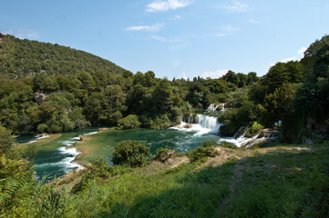 Fototapeta na wymiar wodospady Krka