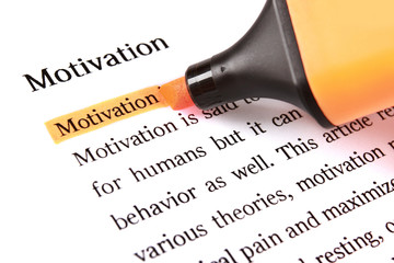 Highlighter and word motivation