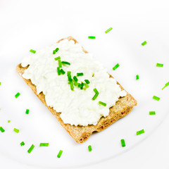 Knäckebrot mit Schnittlauch
