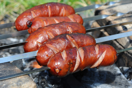 sausage on a skewer
