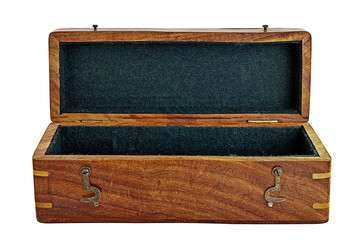Wooden box.