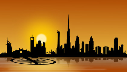 Obraz premium Dubai Sonnenaufgang