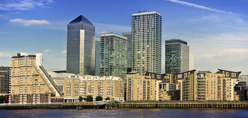 Fototapeta na wymiar Canary Wharf, Londyn, Wielka Brytania