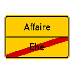 ortsschild ehe affaire I