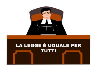 Giudice di Pace - obrazy, fototapety, plakaty
