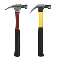 Hammers isolated on white background