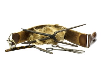 Outils de coiffure d'autrefois