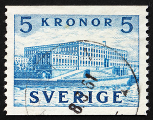 Postage stamp Sweden 1941 Royal Palace at Stockholm