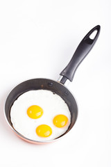 Fried egg in pan