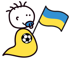 Fussball-Baby Ukraine
