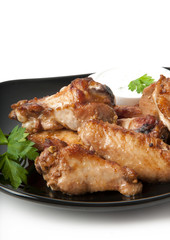 Grilled chicken wings