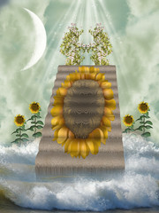 sunflower stairway