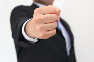 Eine Faust eines Gesch&auml;ftsmannes