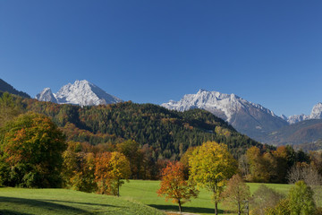 farmland in Alp foothills in bavaria