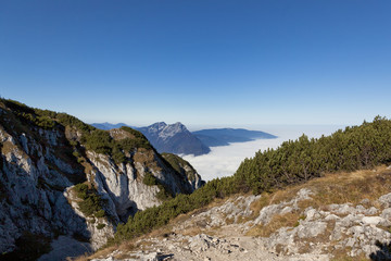 Fototapeta na wymiar Untersberg Mountain above Salzburg, Austria
