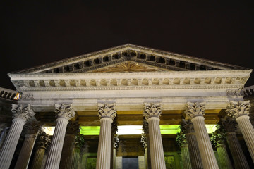 Naklejka premium Kazan Cathedral in St. Petersburg by night