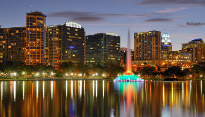Fototapeta na wymiar Orlando Skyline