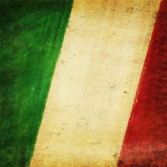 Italy flag drawing ,grunge and retro