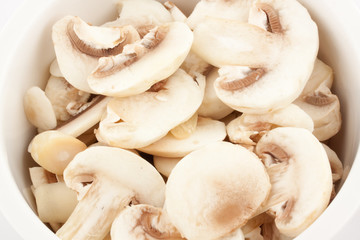 cutted champignons