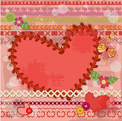 valentine handmade retro