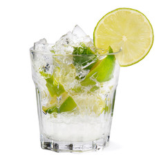 cocktail on white background
