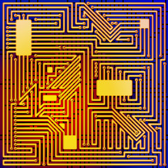 A Computer Circuit Board Background Pattern