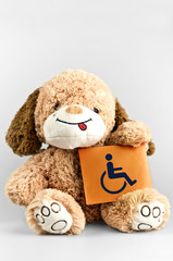 Handicap chair message and toy