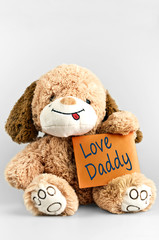 Love daddy message and toy