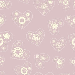 romantic  floral seamless pattern