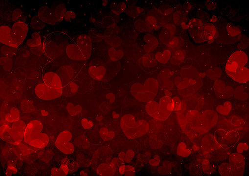 Valentine's day background with hearts
