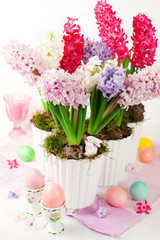 Easter table arrangement