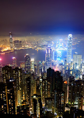 Hong Kong cityscape at night