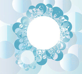 Blue Flower in bubble