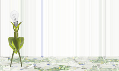 Stromsparen Ökostrom abstrakt