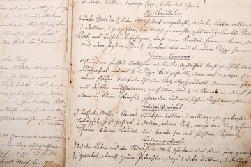 Kochbuch in Handschrift