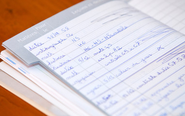 Obraz premium cahier de texte