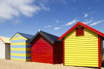 Cabanes de plage color&eacute;es - Brighton beach - Melbourne
