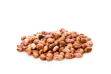 Beans isolated on white background