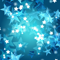 blue azure and white stars