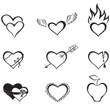 The hearts of the icons