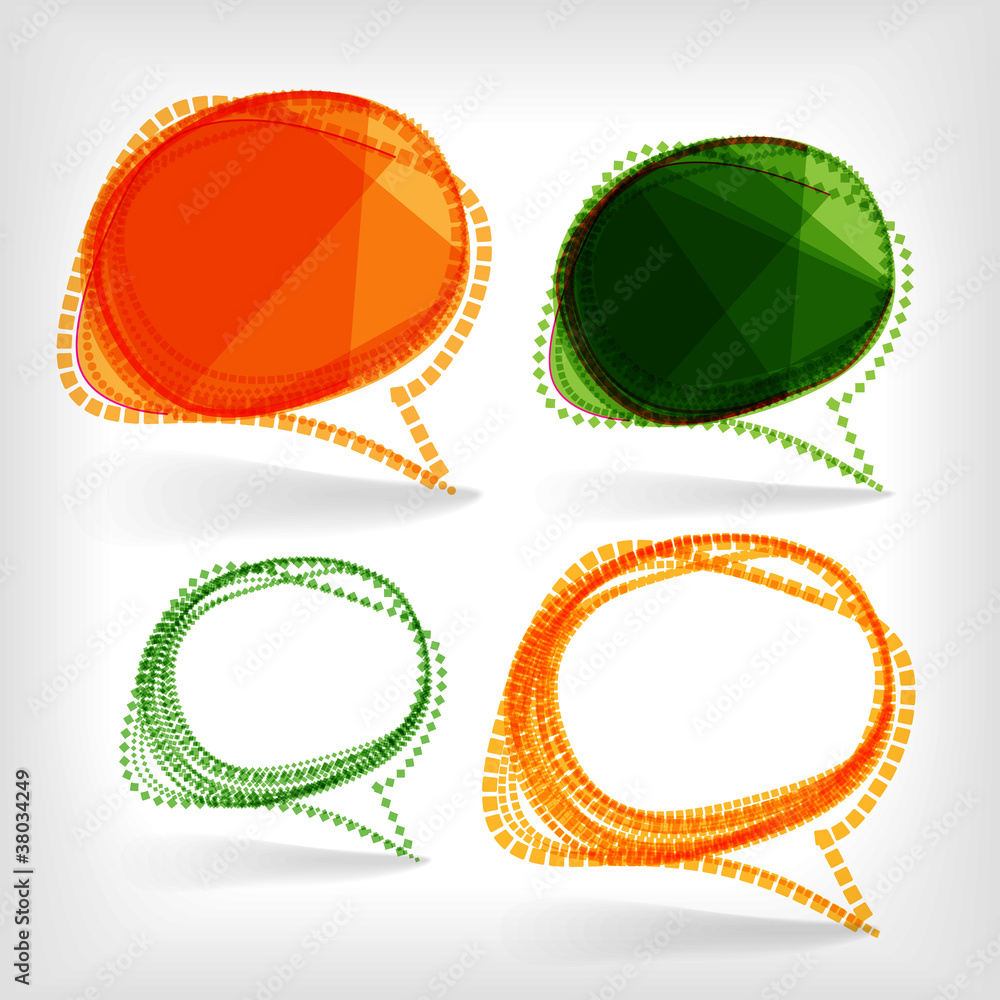 Poster background of abstract talking bubble